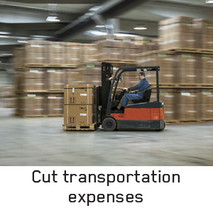 freight-on-forklift-with-words-cut-transportation-expenses-written-below